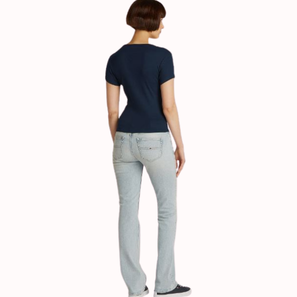 CAMISETA TOMMY JEANS SLIM BUTTON MUJER