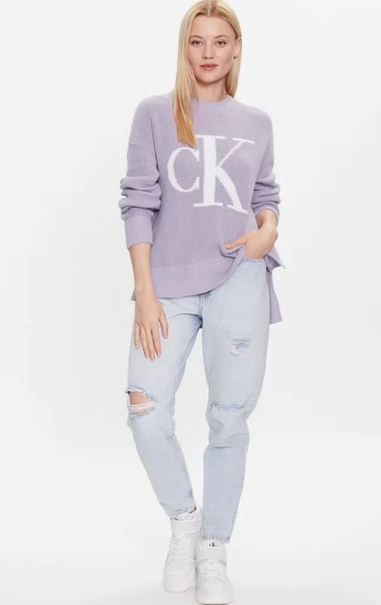 JERSEY  INTARSIA LOOSE CALVIN KLEIN MUJER