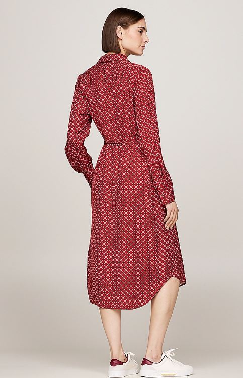 VESTIDO TOMMY HILFIGER DIAMOND MONOTYPE MUJER