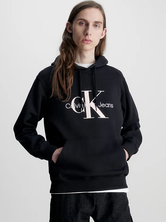 SUDADERA CALVIN KLEIN LOGO  HOMBRE