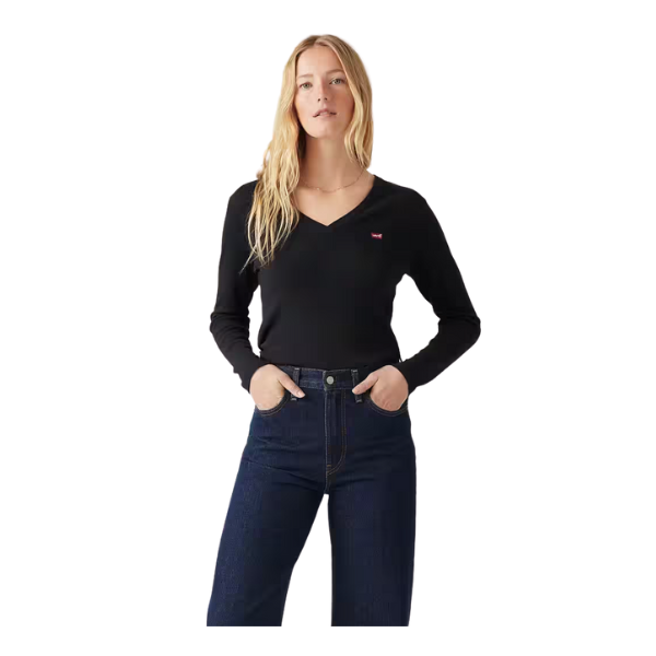 CAMISETA LEVI'S® ESSENTIAL HM LS VNECK MUJER