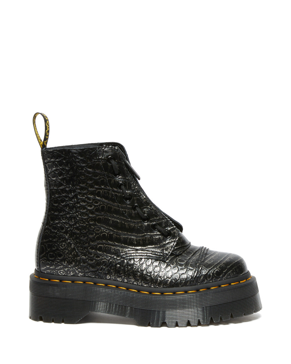 BOTAS DR. MARTENS SINCLAIR GUNMETAL  MUJER