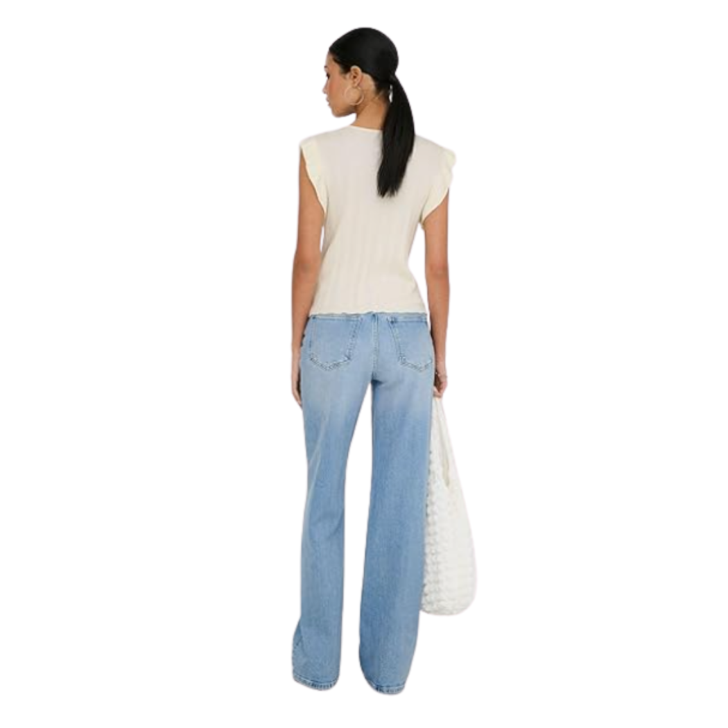 TOP ONLY ONLNELLY SL V-NECK STRING MUJER