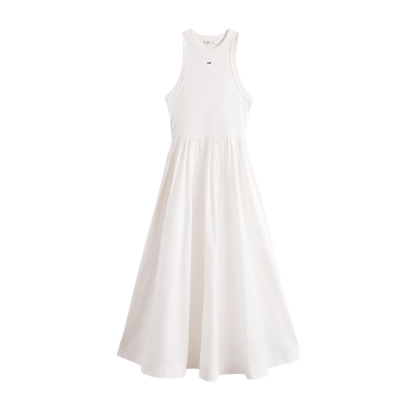VESTIDO TOMMY JEANS RIB POPLIN MUJER