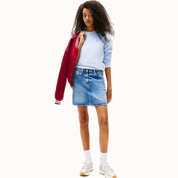 FALDA TEJANA TOMMY JEANS MOM MUJER