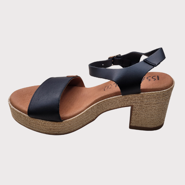 ZAPATO ISSA MIEL TACON YUTE PIEL MUJER