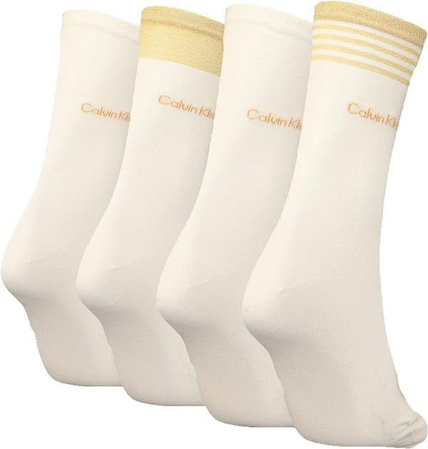 CALCETINES 4P LUREX CALVIN KLEIN MUJER