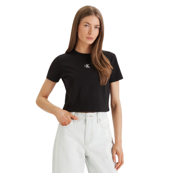 CAMISETA CALVIN KLEIN LOGO CROPPED MUJER