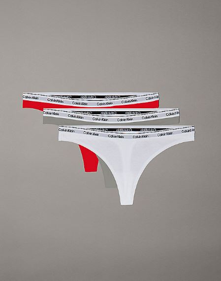 BRAGUITA THONG 3PK CALVIN KLEIN MUJER
