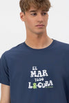 CAMISETA  ELPULPO EL MAR TODO LO-CURA HOMBRE