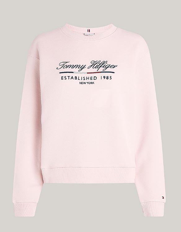 SUDADERA TOMMY HILFIGER REG SCRIPT MUJER