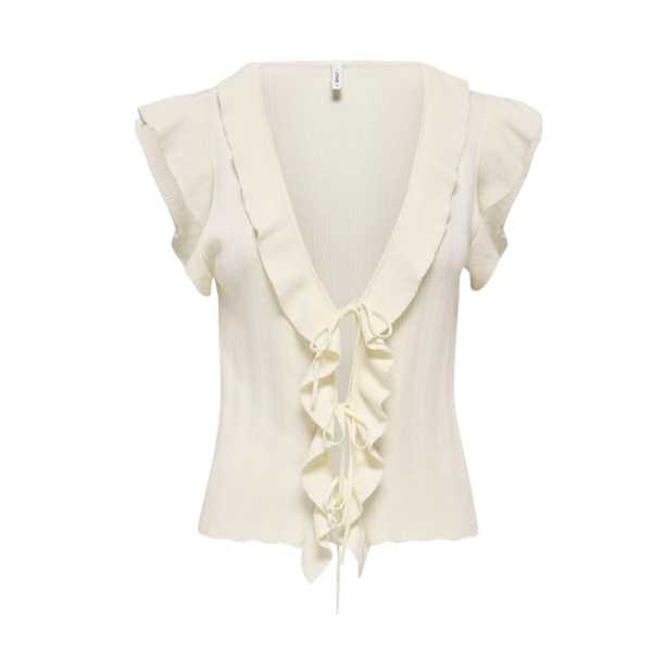 TOP ONLY ONLNELLY SL V-NECK STRING MUJER