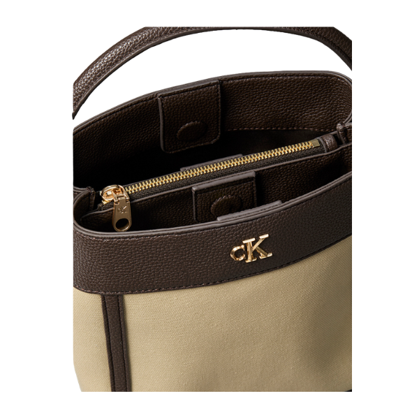 BOLSO CALVIN KLEIN CANVAS BUCKET MUJER