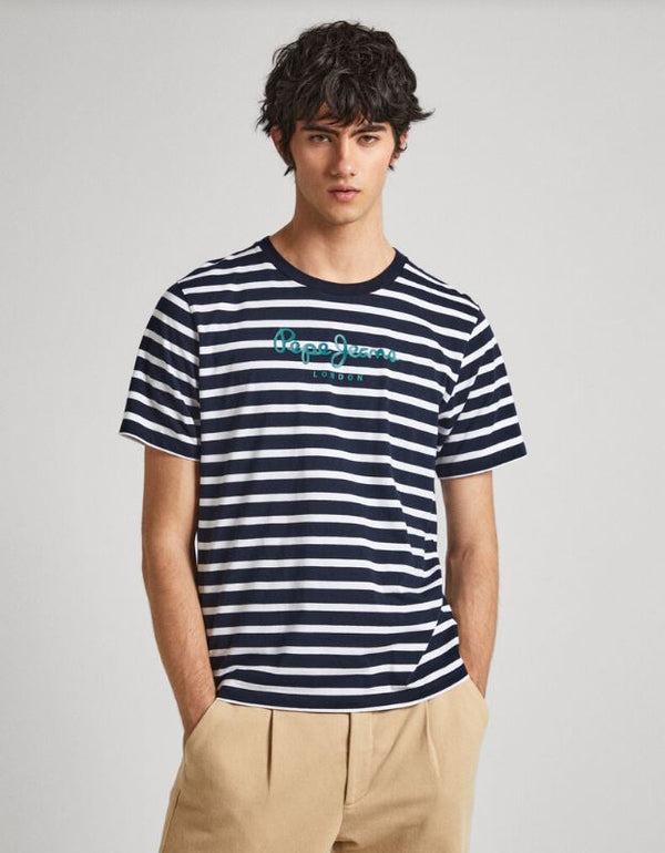 CAMISETA PEPE JEANS STRIPED EGGO HOMBRE