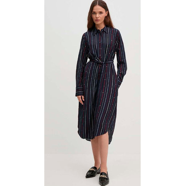 VESTIDO TOMMY HILFIGER FOULARD KNEE MUJER