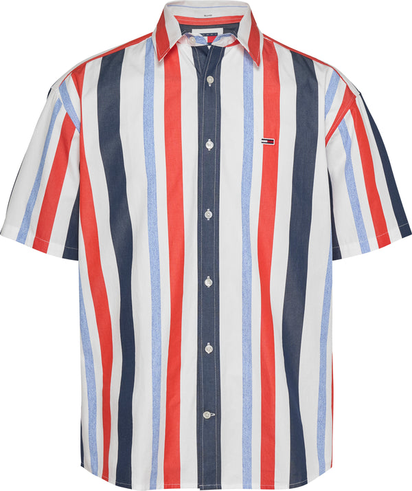 CAMISA TOMMY JEANS RLX STRIPES HOMBRE