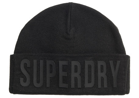 GORRO SUPERDRY SURPLUS SILICONE LOGO BLACK