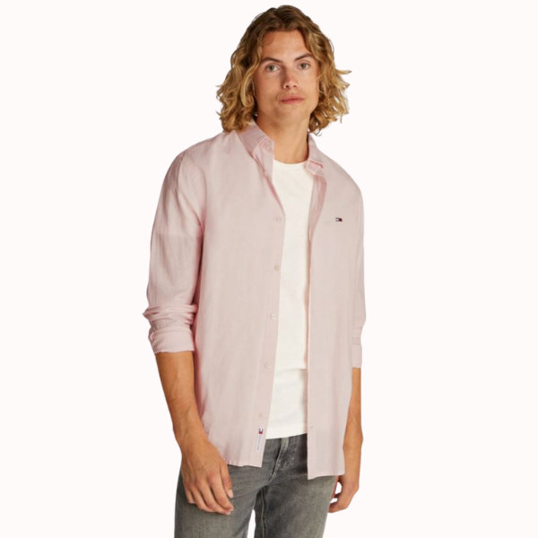 CAMISA TOMMY JEANS LINEN BLEND HOMBRE