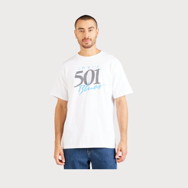 CAMISETA LEVI'S®  VINTAGE GRAPHIC 501 BLANCO HOMBRE