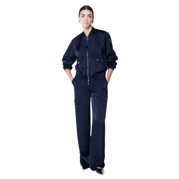 CHAQUETA LOLA CASADEMUNT BOMBER SATEN MUJER