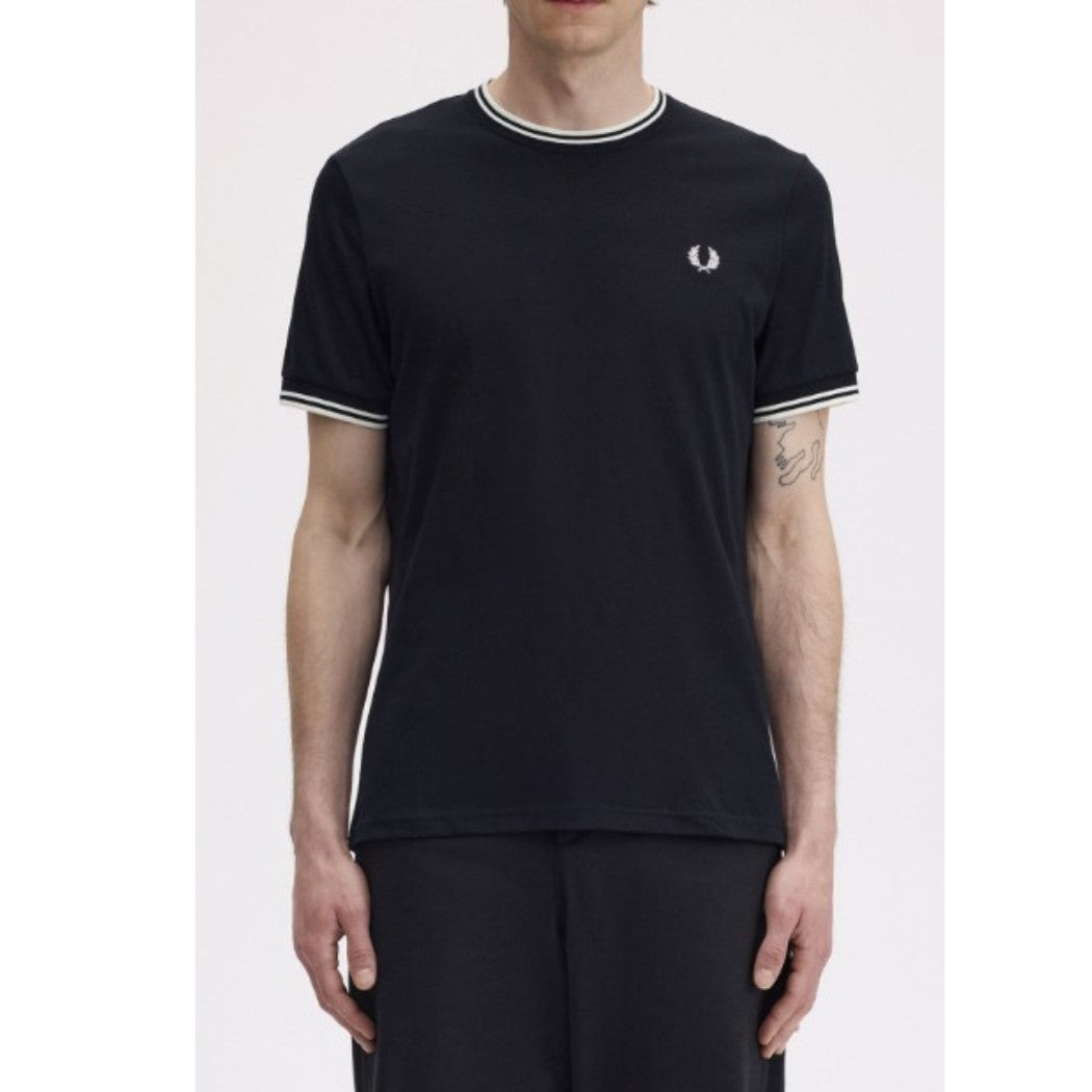 CAMISETA FRED PERRY TWIN TIPPED HOMBRE