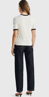 CAMISETA TOMMY HILFIGER MONOTYPE FLOCK MUJER