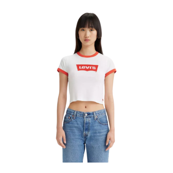 CAMISETA LEVI'S®GRAPHIC RINGER ORANGE MUJER