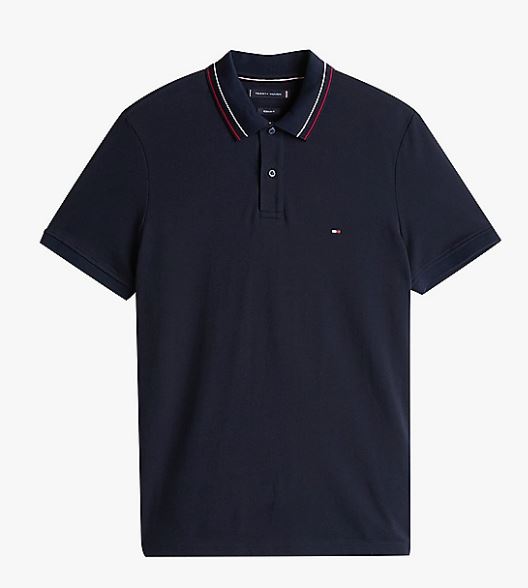 POLO TOMMY HILFIGER PLACKET HOMBRE