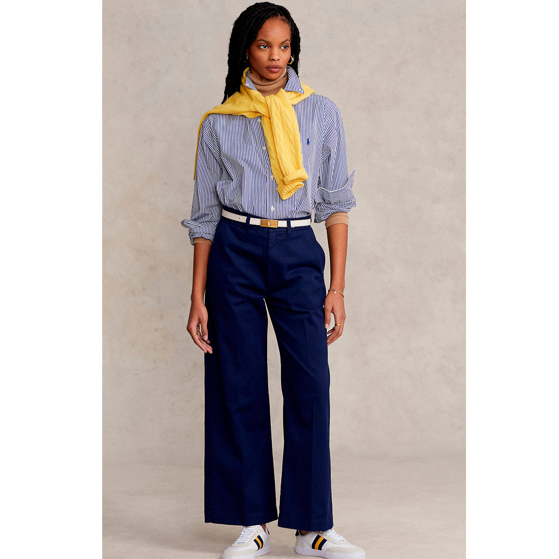 PANTALON FLAT FRONT RALPH LAUREN MUJER