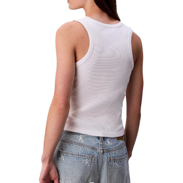 TOP CALVIN KLEIN WOVEN LABEL 2X2 MUJER