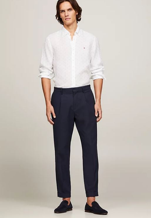 CAMISA TOMMY HILFIGER LINEN FIL COUPE HOMBRE