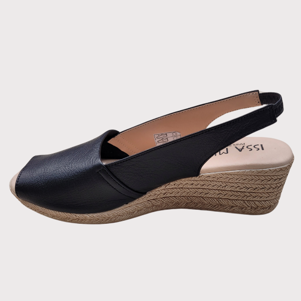 ZAPATO ISSA MIEL CUÑA PIEL MUJER