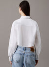 CAMISA CALVIN KLIEN LABEL CROPPED MUJER