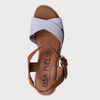 ZAPATO ISSA MIEL CUÑA MEDIA PIEL MUJER