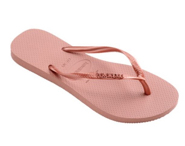 CHANCLA HAVAIANAS SLIM LOGO METALLIC MUJER