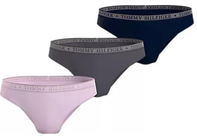 BRAGUITA TOMMY HILFGIER PACK 3 BIKINI MUJER