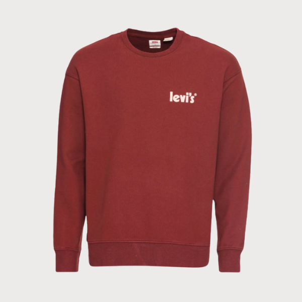SUDADERA LEVI'S® RELAXD GRAPHIC CREW RED HOMBRE