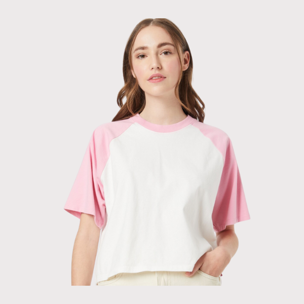 CAMISETA LEVI'S® THROWBACK BASEBAL ROSA MUJER