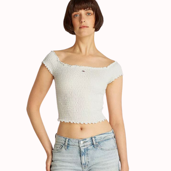 TOP TOMMY JEANS SMOCK MUJER