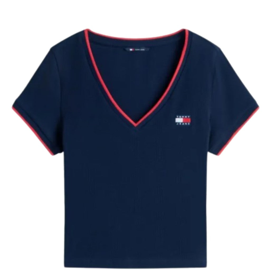 CAMISETA TOMMY JEANS SLIM BADGE MUJER