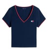 CAMISETA TOMMY JEANS SLIM BADGE MUJER