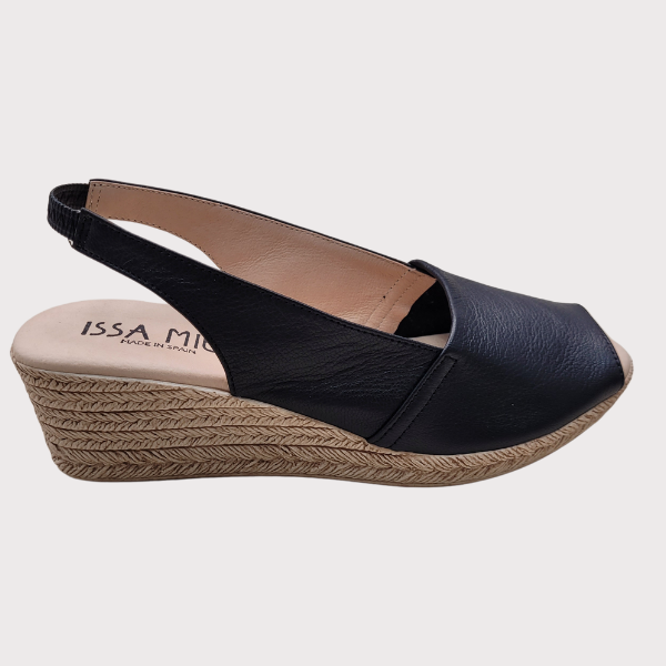 ZAPATO ISSA MIEL CUÑA PIEL MUJER