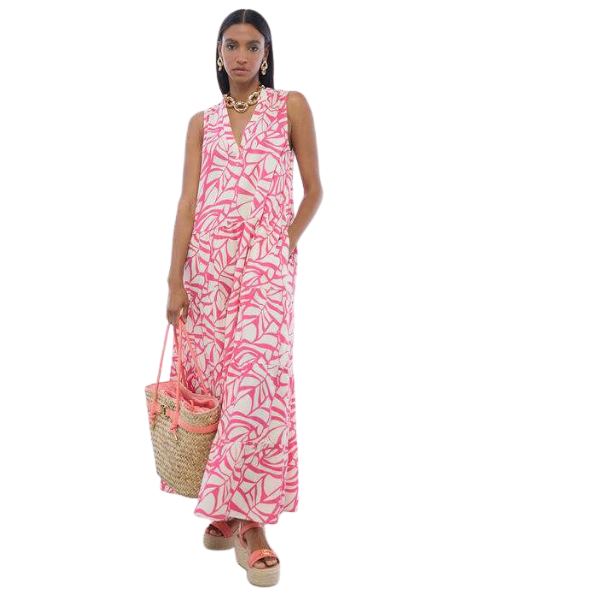 VESTIDO LOLA CASADEMUNT PICO HOJAS MUJER