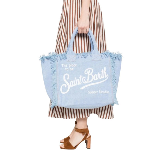 BOLSO SAINT BARTH VANITY DENIM LIGTH MUJER
