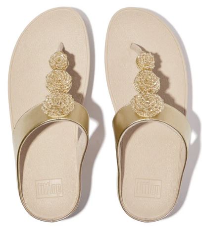 SANDALIA FITFLOP FINO BEADIE-BUTTON MUJER