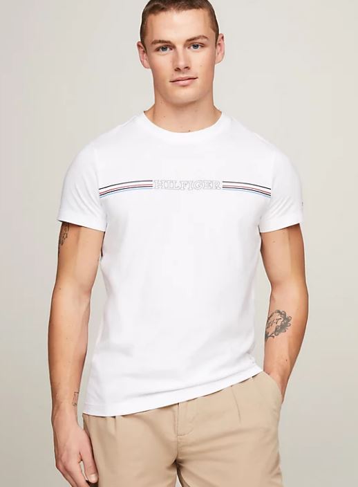 CAMISETA TOMMY HILFIGER STRIPE CHEST HOMBRE