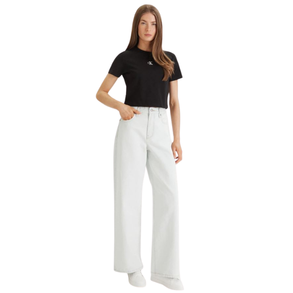 CAMISETA CALVIN KLEIN LOGO CROPPED MUJER
