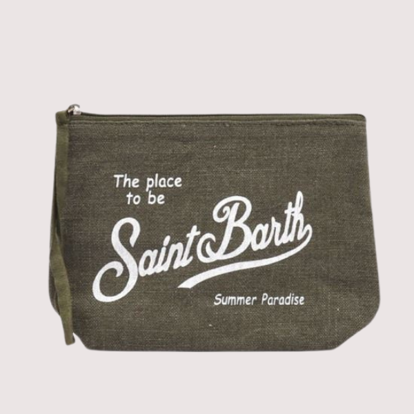 BOLSO DE MANO SAINT BARTH ALINE LINEN MUJER