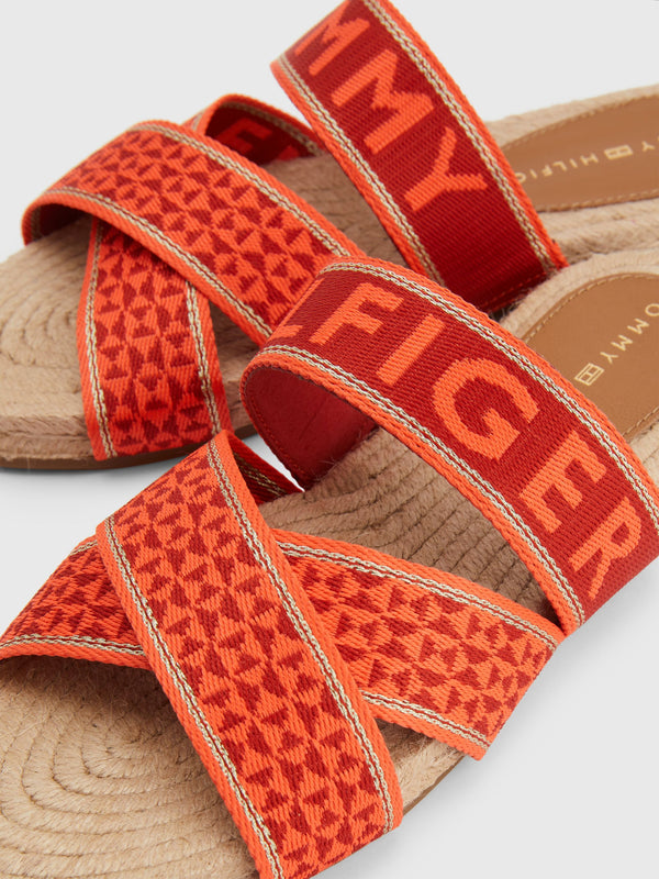 SANDALIA WEBBING FLAT TOMMY HILFIGER MUJER