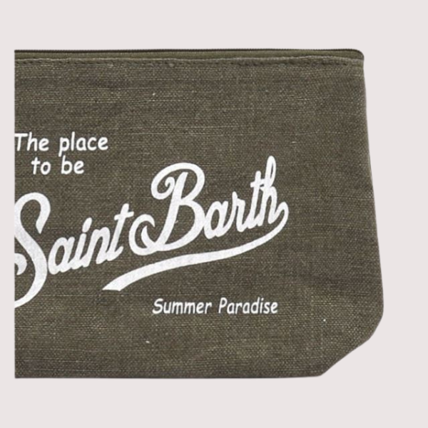 BOLSO DE MANO SAINT BARTH ALINE LINEN MUJER